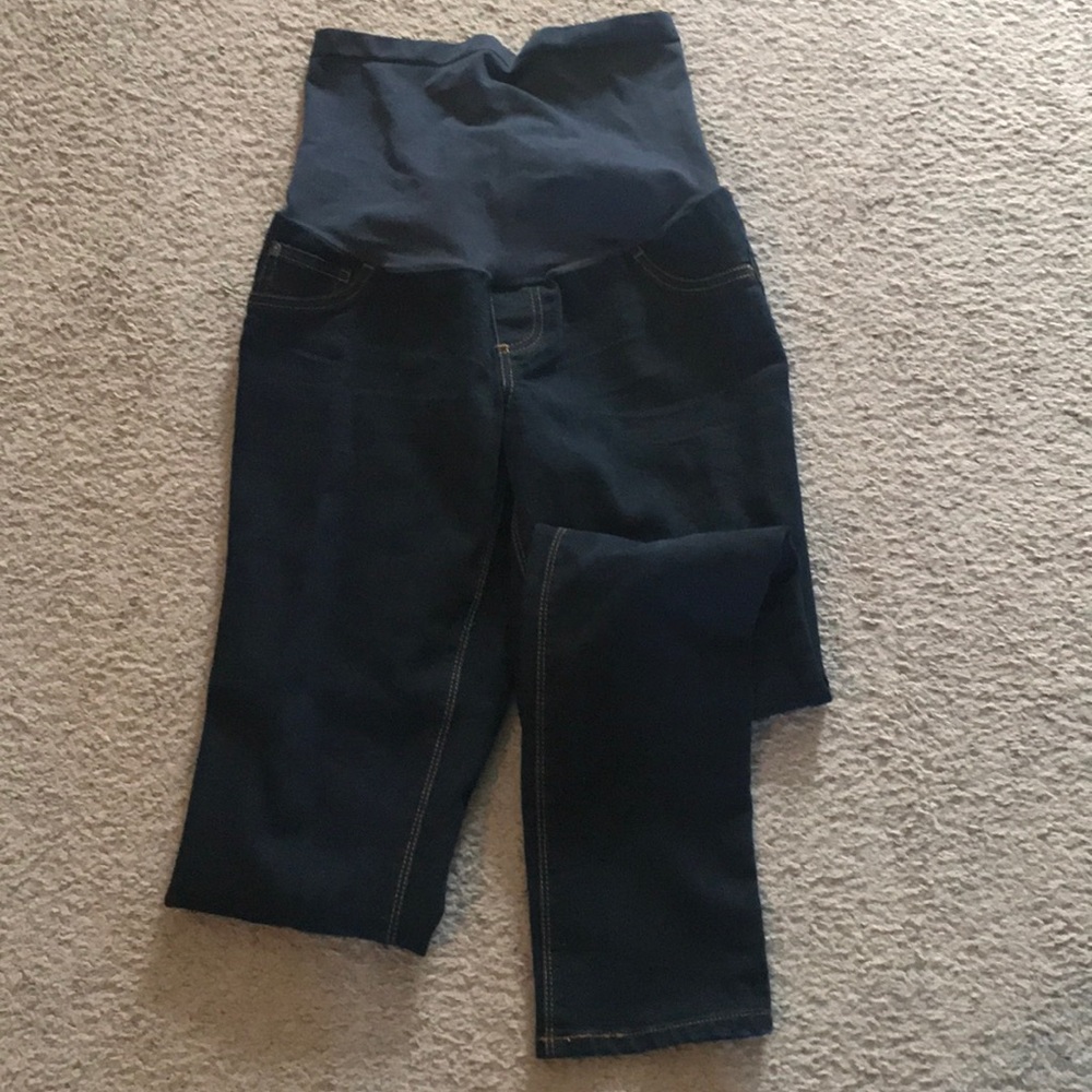 Oh Baby Maternity Jeans in Dark Blue Size Medium